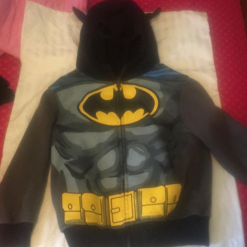 Batman jacket with masked hood